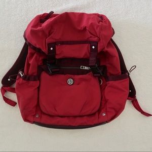 Lululemon Yogini Rucksack Backpack Cranberry Red